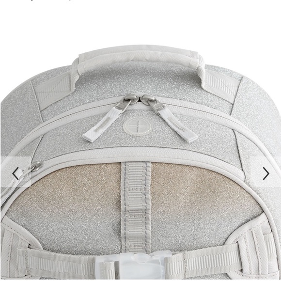 Pottery Barn Kids Silver and Tan Backpack Set NWT